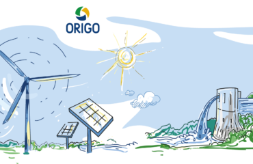 Illustration of the company Origo, supplier of green electricity.
