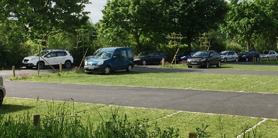 Photo de l'entreprise O2D environnement, parking végétalisé