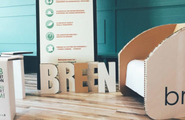 Photo de l'entreprise Breen, spécialiste de la conception de mobilier en carton