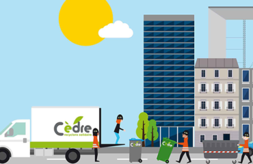 Cedar company illustration, corporate waste management