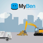 Illustration de l'entreprise MyBen, plateforme de gestions des locations de bennes