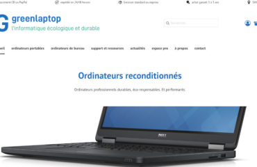 illustration de l'entreprise GRENNLAPTOP solutions écoresponsables d'ordinateur