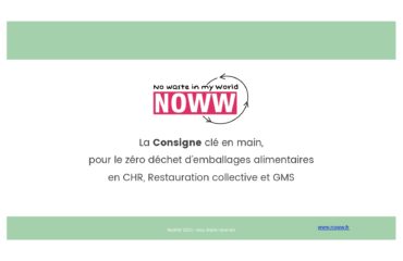 Photo de l'entreprise NOWW, gestion d'emballages consignés et réutilisables