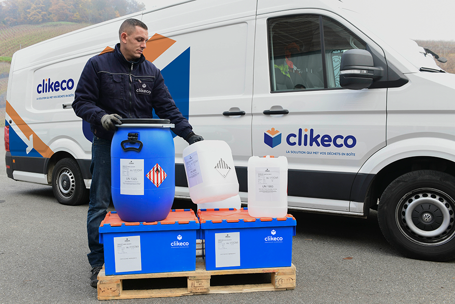 Photo de l'entreprise Clikeco, gestion de déchets dangereux diffus
