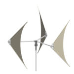 Photo de l'entreprise E-Taranis, éolienne légère et compacte, faite à partir de matériaux recyclés