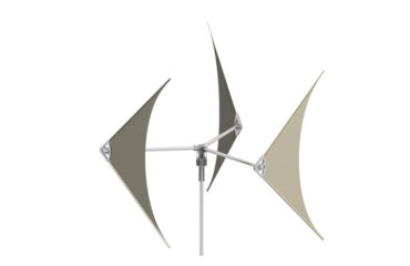 Photo of the company E-Taranis, light and compact wind turbine, made from recycled materials