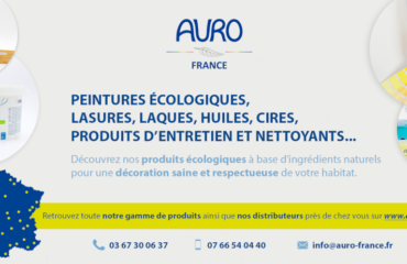Bandeau de l'entreprise AURO, peintures naturelles et écologiques