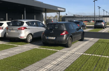 Photo de parking écologique proposé par la société O2D Environnement