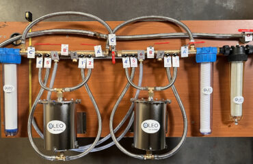 Photo d'une centrale de purification écologique de l'eau proposée par Oleo International