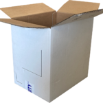 Photo d'un carton réemployé proposé par l'entreprise Carton Vert