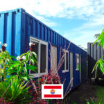 Photo d'une maison en container créé par l'entreprise Tahiti Maison Container