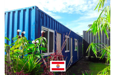 Photo of a container house created by the company Tahiti Maison Container